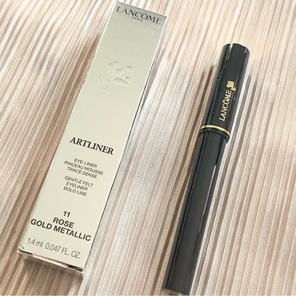 LANCOME Artliner Gentle Felt Eyeliner Bold Line 11 ROSE GOLD METALLIC Full Size